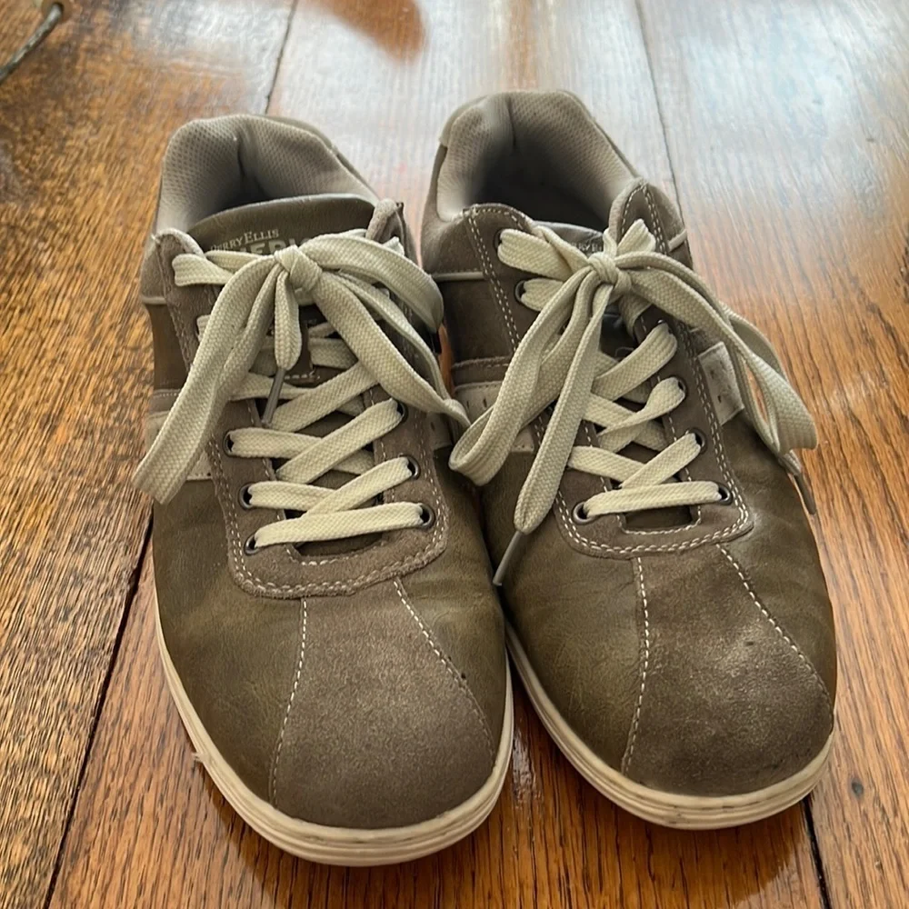 Perry Ellis America Suede Leather Lace Up Sneakers - Size 10